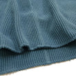 Load image into Gallery viewer, Studio D'Artisan Men's Heavyweight Waffle Knit Thermal Long Sleeve T-Shirt - 100% Cotton, Crew Neck, Ribbed Cuffs, Raw-edge hem, Made in Japan (SDA 9936) Faded-Blue