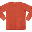Load image into Gallery viewer, Studio D'Artisan Men's Heavyweight Waffle Knit Thermal Long Sleeve T-Shirt - 100% Cotton, Crew Neck, Ribbed Cuffs, Raw-edge hem, Made in Japan (SDA 9936) Burnt Sienna (deep red-brown color)