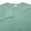 Load image into Gallery viewer, Studio D'Artisan Men's Heavyweight Waffle Knit Thermal Long Sleeve T-Shirt - 100% Cotton, Crew Neck, Ribbed Cuffs, Raw-edge hem, Made in Japan (SDA 9936) Emerald Green
