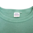 Load image into Gallery viewer, Studio D'Artisan Men's Heavyweight Waffle Knit Thermal Long Sleeve T-Shirt - 100% Cotton, Crew Neck, Ribbed Cuffs, Raw-edge hem, Made in Japan (SDA 9936) Emerald Green