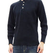 Load image into Gallery viewer, Studio D'Artisan Men's Heavyweight Waffle Knit Thermal Henley Long Sleeve T-Shirt - 100% Cotton, Ribbed Crew Neck Band, Ribbed Cuffs, Raw-edge hem, Made in Japan (SDA 9937) Black