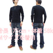 Load image into Gallery viewer, Studio D'Artisan Men's Heavyweight Waffle Knit Thermal Henley Long Sleeve T-Shirt - 100% Cotton, Ribbed Crew Neck Band, Ribbed Cuffs, Raw-edge hem, Made in Japan (SDA 9937) Black