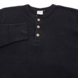 Load image into Gallery viewer, Studio D'Artisan Men's Heavyweight Waffle Knit Thermal Henley Long Sleeve T-Shirt - 100% Cotton, Ribbed Crew Neck Band, Ribbed Cuffs, Raw-edge hem, Made in Japan (SDA 9937) Black