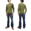 Load image into Gallery viewer, Studio D'Artisan Men's Heavyweight Waffle Knit Thermal Henley Long Sleeve T-Shirt - 100% Cotton, Ribbed Crew Neck Band, Ribbed Cuffs, Raw-edge hem, Made in Japan (SDA 9937) Khaki
