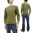 Load image into Gallery viewer, Studio D'Artisan Men's Heavyweight Waffle Knit Thermal Henley Long Sleeve T-Shirt - 100% Cotton, Ribbed Crew Neck Band, Ribbed Cuffs, Raw-edge hem, Made in Japan (SDA 9937) Khaki