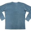 Load image into Gallery viewer, Studio D'Artisan Men's Heavyweight Waffle Knit Thermal Henley Long Sleeve T-Shirt - 100% Cotton, Ribbed Crew Neck Band, Ribbed Cuffs, Raw-edge hem, Made in Japan (SDA 9937) Faded-Blue