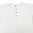 Load image into Gallery viewer, Studio D'Artisan Men's Heavyweight Waffle Knit Thermal Henley Long Sleeve T-Shirt - 100% Cotton, Ribbed Crew Neck Band, Ribbed Cuffs, Raw-edge hem, Made in Japan (SDA 9937) White