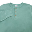 Load image into Gallery viewer, Studio D'Artisan Men's Heavyweight Waffle Knit Thermal Henley Long Sleeve T-Shirt - 100% Cotton, Ribbed Crew Neck Band, Ribbed Cuffs, Raw-edge hem, Made in Japan (SDA 9937) Emerald Green
