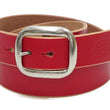 Load image into Gallery viewer, Studio D'artisan Leather Belt Men's Ccasual 38mm Wide/5mm Bend Leather with Thick Oval Buckle B-87 Red