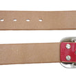 Load image into Gallery viewer, Studio D'artisan Leather Belt Men's Ccasual 38mm Wide/5mm Bend Leather with Thick Oval Buckle B-87 Red