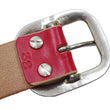Load image into Gallery viewer, Studio D'artisan Leather Belt Men's Ccasual 38mm Wide/5mm Bend Leather with Thick Oval Buckle B-87 Red