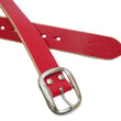 Load image into Gallery viewer, Studio D'artisan Leather Belt Men's Ccasual 38mm Wide/5mm Bend Leather with Thick Oval Buckle B-87 Red