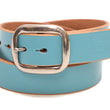 Load image into Gallery viewer, Studio D'artisan Leather Belt Men's Ccasual 38mm Wide/5mm Bend Leather with Thick Oval Buckle B-87 Blue-Emerald