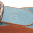 Load image into Gallery viewer, Studio D'artisan Leather Belt Men's Ccasual 38mm Wide/5mm Bend Leather with Thick Oval Buckle B-87 Blue-Emerald