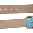 Load image into Gallery viewer, Studio D'artisan Leather Belt Men's Ccasual 38mm Wide/5mm Bend Leather with Thick Oval Buckle B-87 Blue-Emerald