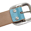 Load image into Gallery viewer, Studio D'artisan Leather Belt Men's Ccasual 38mm Wide/5mm Bend Leather with Thick Oval Buckle B-87 Blue-Emerald