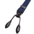 Load image into Gallery viewer, Buzz Rickson Suspenders Men's Reproduction of X back Design Military Button-on Braces for A-11 Trousers BR02718 128 Navy-Blue