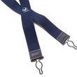 Load image into Gallery viewer, Buzz Rickson Suspenders Men's Reproduction of X back Design Military Button-on Braces for A-11 Trousers BR02718 128 Navy-Blue