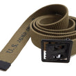 Load image into Gallery viewer, Buzz Rickson Belt Men's Repro M-1937 WW2 US Army GI Cotton Webbing Belt BR02719 Khaki