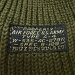 Load image into Gallery viewer, Buzz Rickson Watch Cap Men's Wool Winter Knit Hat USAAF A-4 Mechanics Cap with Stencil BR02756 Olive