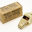 Load image into Gallery viewer, Buzz Rickson Whistle Acme Thunderer WWII Military Air Force Pilot Style Brass Whistle with Split Ring BR02763