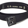 Load image into Gallery viewer, Buzz Rickson Cotton Webbing Belt Men's William Gibson M-1937 WW2 US Army GI Belt Black Version BR02767