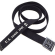 Load image into Gallery viewer, Buzz Rickson Cotton Webbing Belt Men's William Gibson M-1937 WW2 US Army GI Belt Black Version BR02767