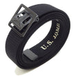 Load image into Gallery viewer, Buzz Rickson Cotton Webbing Belt Men's William Gibson M-1937 WW2 US Army GI Belt Black Version BR02767