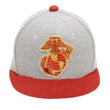 Load image into Gallery viewer, Buzz Rickson Cap Men's Casual Military Style Short Brim Baseball Hat BR02788 113 Heather-Gray/Red