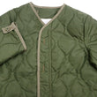 Load image into Gallery viewer, Buzz Rickson Collarless Nylon Quilted Jacket Men's Updated Version Inspired by the Design of the M-65 Field Jacket Liner BR14863 Olive