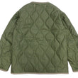 Load image into Gallery viewer, Buzz Rickson Collarless Nylon Quilted Jacket Men's Updated Version Inspired by the Design of the M-65 Field Jacket Liner BR14863 Olive