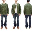 Load image into Gallery viewer, Buzz Rickson Collarless Nylon Quilted Jacket Men's Updated Version Inspired by the Design of the M-65 Field Jacket Liner BR14863 Olive