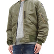 Load image into Gallery viewer, Buzz Rickson Jacket Men's L-2 Flight Jacket Plain Nylon Bomber Jacket L2 BR15125 Olive Drab