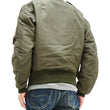 Load image into Gallery viewer, Buzz Rickson Jacket Men's L-2 Flight Jacket Plain Nylon Bomber Jacket L2 BR15125 Olive Drab