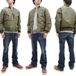 Load image into Gallery viewer, Buzz Rickson Jacket Men's L-2 Flight Jacket Plain Nylon Bomber Jacket L2 BR15125 Olive Drab