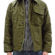 Load image into Gallery viewer, Buzz Rickson Jacket Men's Reproduction of the U.S. Navy A-2 Deck Jacket in Jungle Cloth Outer Shell Version BR15155 Olive-Drab