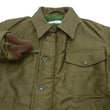 Load image into Gallery viewer, Buzz Rickson Jacket Men's Reproduction of the U.S. Navy A-2 Deck Jacket in Jungle Cloth Outer Shell Version BR15155 Olive-Drab
