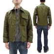 Load image into Gallery viewer, Buzz Rickson Jacket Men's Reproduction of the U.S. Navy A-2 Deck Jacket in Jungle Cloth Outer Shell Version BR15155 Olive-Drab