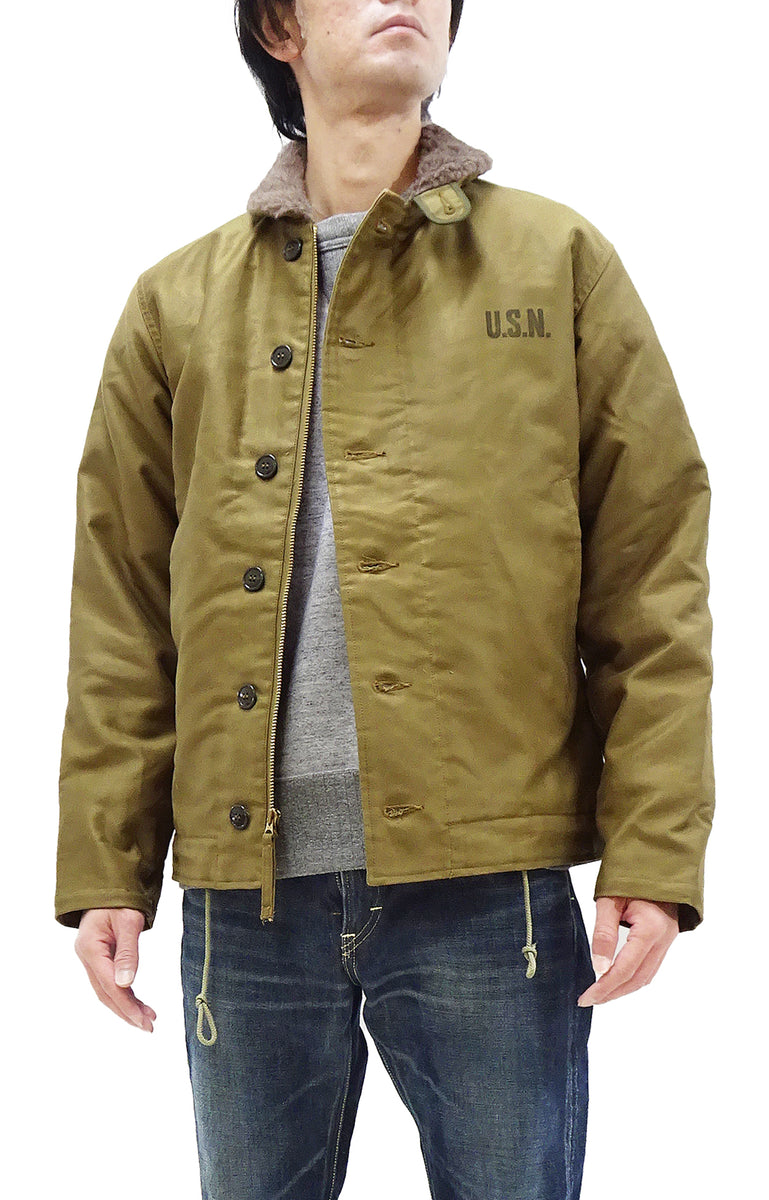 Buzz Rickson N-1 Deck Jacket DEMOTEX-ED Men's Reproduction of US Navy N1  Khaki BR15345