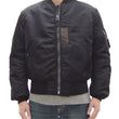 Load image into Gallery viewer, Buzz Rickson Black MA-1 Flight Jacket Men's William Gibson Collection Albert Turner MA1 Bomber Jacket BR15414 No-Stencil