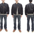 Load image into Gallery viewer, Buzz Rickson Black MA-1 Flight Jacket Men's William Gibson Collection Albert Turner MA1 Bomber Jacket BR15414 No-Stencil