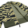 Load image into Gallery viewer, Buzz Rickson Jacket Men's Civilian Model of L-2B Flight Jacket Tiger Stripe Camouflage Pattern Cotton Twill Bomber Jacket L2 BR15515