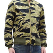 Load image into Gallery viewer, Buzz Rickson Jacket Men's Civilian Model of L-2B Flight Jacket Tiger Stripe Camouflage Pattern Cotton Twill Bomber Jacket L2 BR15515