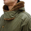 Load image into Gallery viewer, Buzz Rickson Type B-9 Flight Down Parka Men's B9 Hooded Down Jacket BR15538 Olive Drab