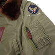 Load image into Gallery viewer, Buzz Rickson Jacket BR15566 Men's USAF B-15B Flight Jacket B15B Bomber Jacket with Mouton Fur Collar Olive