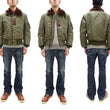 Load image into Gallery viewer, Buzz Rickson Jacket BR15566 Men's USAF B-15B Flight Jacket B15B Bomber Jacket with Mouton Fur Collar Olive