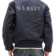 Load image into Gallery viewer, Buzz Rickson Deck Jacket BR15579 Men's Reproduction of US Navy Deck Zip Jacket CONTRACT 87533 Navy-Blue