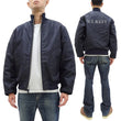 Load image into Gallery viewer, Buzz Rickson Deck Jacket BR15579 Men's Reproduction of US Navy Deck Zip Jacket CONTRACT 87533 Navy-Blue