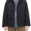Load image into Gallery viewer, Buzz Rickson Submariner Coat - Men's U.S. Navy Submarine Wool Jacket Reproduction BR15764 Charcoal