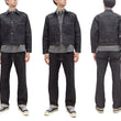 Load image into Gallery viewer, Buzz Rickson Black Denim Jacket BR16042 Men's William Gibson Collection WWII Style 13.6 oz. Black Denim Jeans Jacket 411A One-Wash
